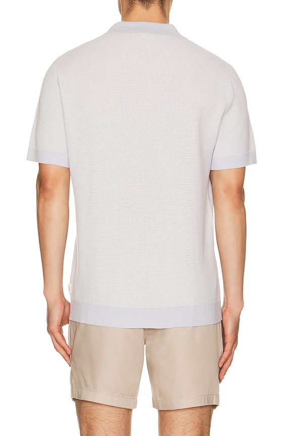 view 2 of 4 Textured Johnny Polo in Sky White
