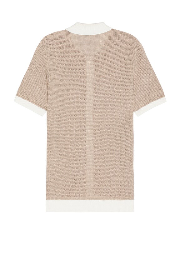 view 2 of 3 CAMISA in Tan & White