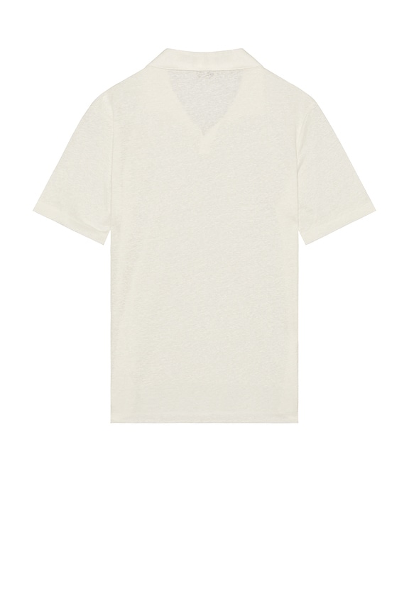 view 2 of 4 Shaun Linen Polo in White