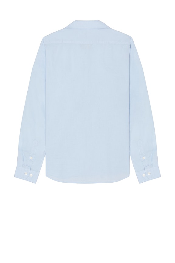 view 2 of 4 Garment Dye Cotton Voile Shirt in Light Blue