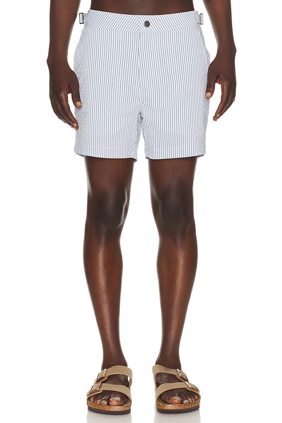 view 1 of 5 MAILLOT DE BAIN CALDER in Surf & White