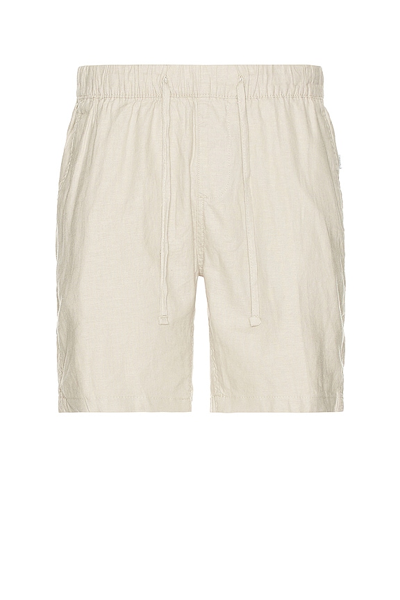 view 1 of 3 Stretch Linen Pull On Short in Stone