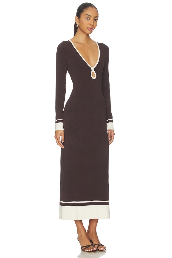 view 2 of 3 ROBE in Espresso & Egret