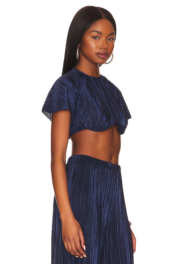 view 2 of 4 PLISSE 탑 in Deep Navy