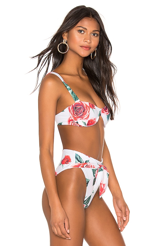 view 2 of 4 TOP BIKINI SORRENTO in Roses White