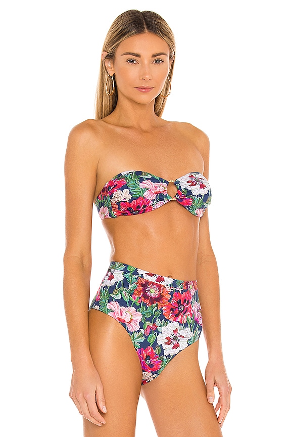 view 2 of 4 Luna Bikini Top in Navy Multi