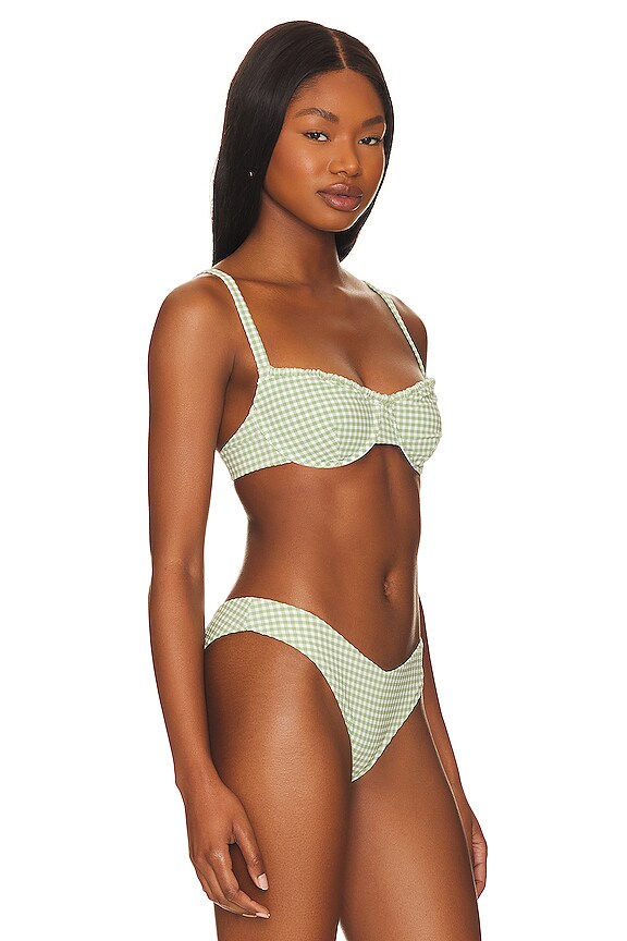 view 2 of 4 Ruffle Underwire Bikini Top in Palm Frond