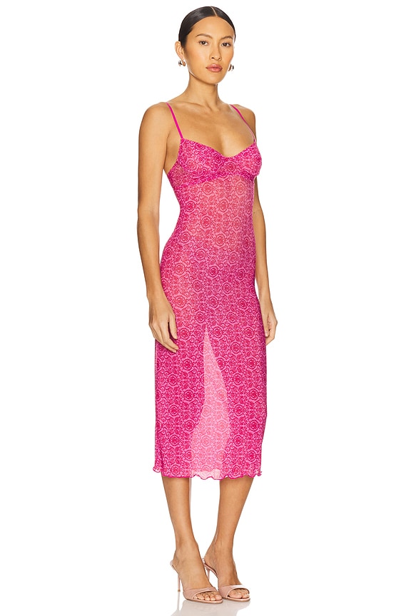 view 2 of 3 Rita Underwire Slip Dress in Wild Rose