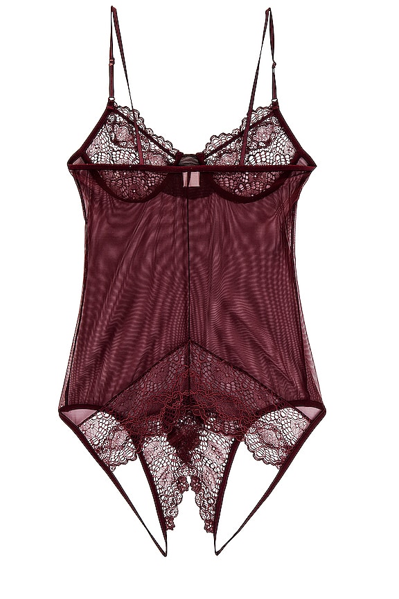 view 2 of 2 Coucou Bodysuit in Black Cherry