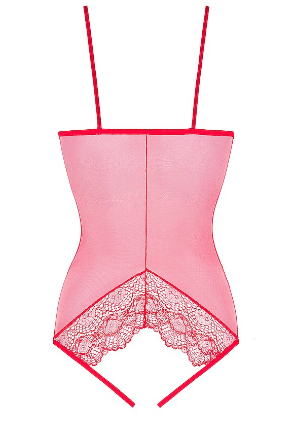 view 2 of 2 Whisper Sweet Nothings Coucou Bodysuit in Tango