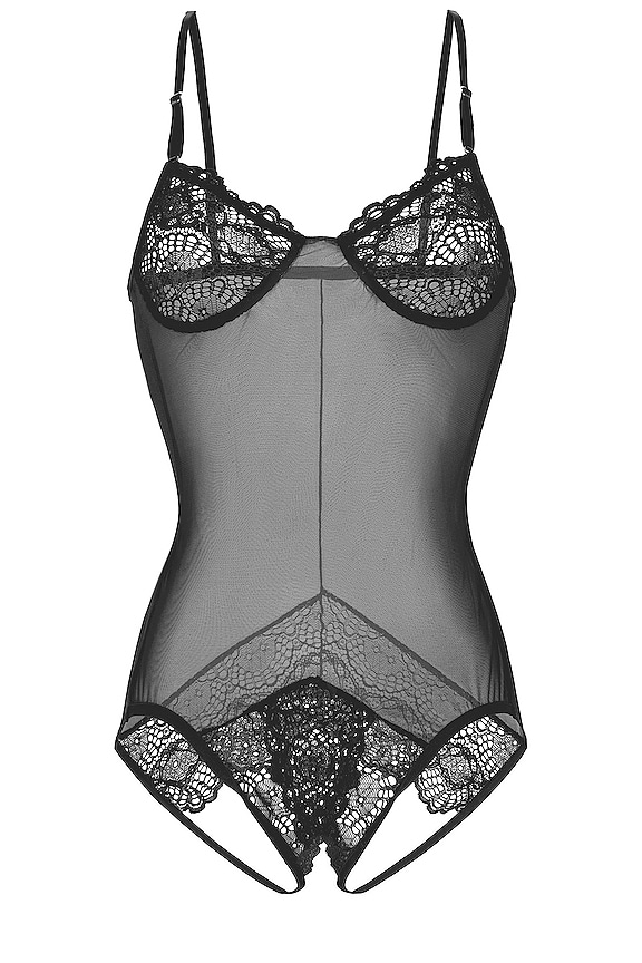 Only Hearts Whisper Sweet Nothings Coucou Bodysuit in Black | REVOLVE