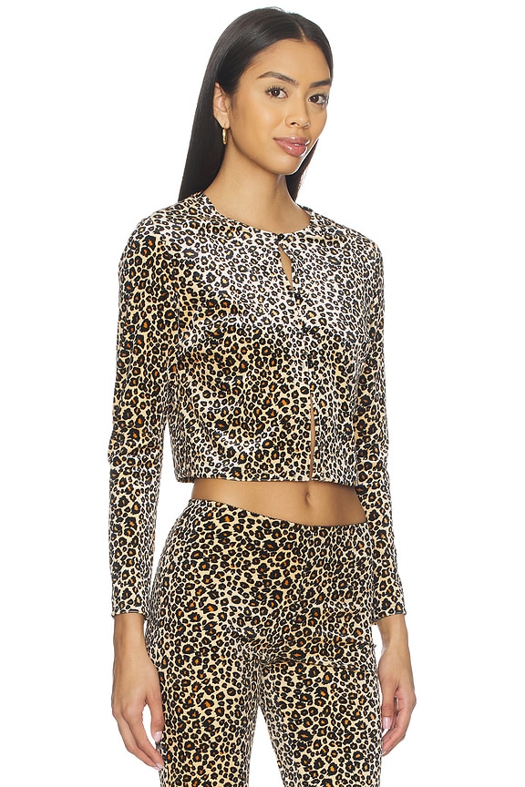 view 2 of 5 Classic Cardigan in Leopard