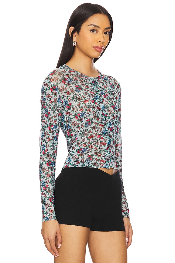 view 2 of 4 Classic Cardi in Strawberry Sky