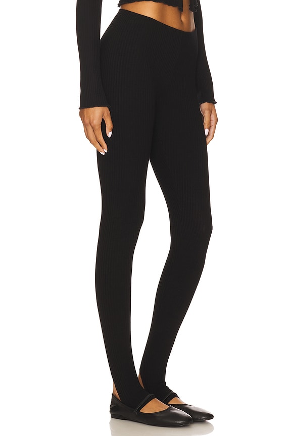 view 2 of 6 Stirrup Leggings in Black