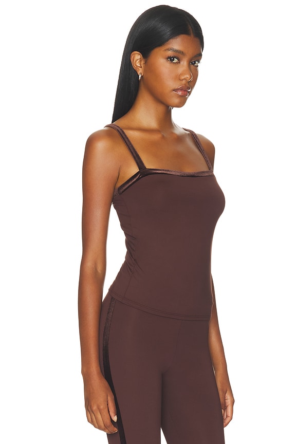view 2 of 5 TOP CAMISOLA RIGHT BANK COLINE in Chocolate