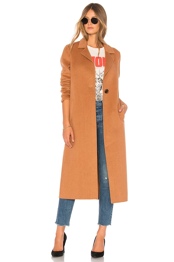 view 1 of 4 MANTEAU FEUTRE in Tabac