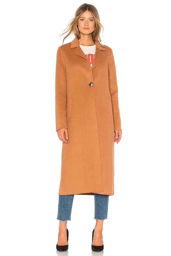 view 2 of 4 MANTEAU FEUTRE in Tabac