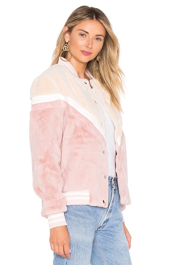 view 2 of 4 Iceberg Bomber in Beige Nude & Rose Sakura