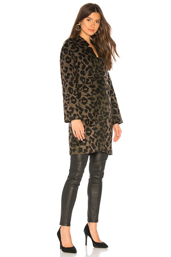 view 2 of 3 Docile Coat in Khaki Leopard