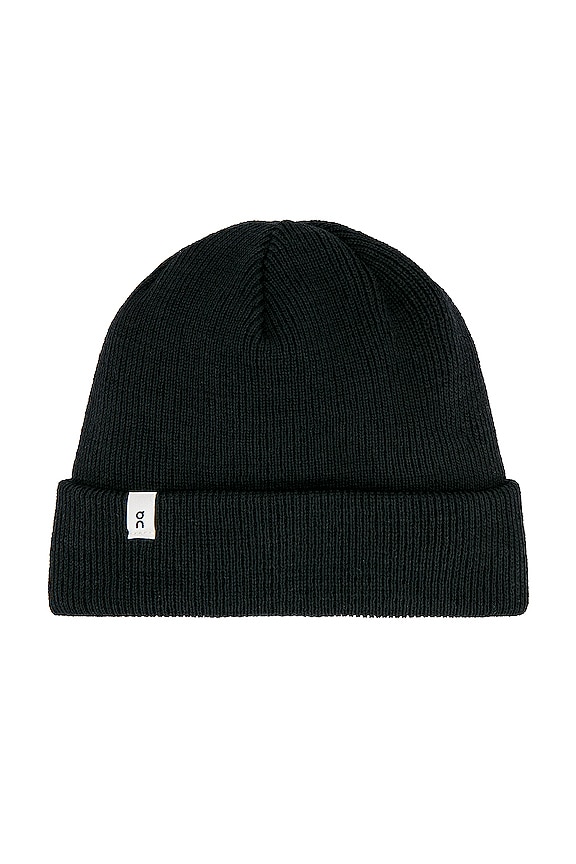 view 2 of 3 Merino Wool Beanie in Black