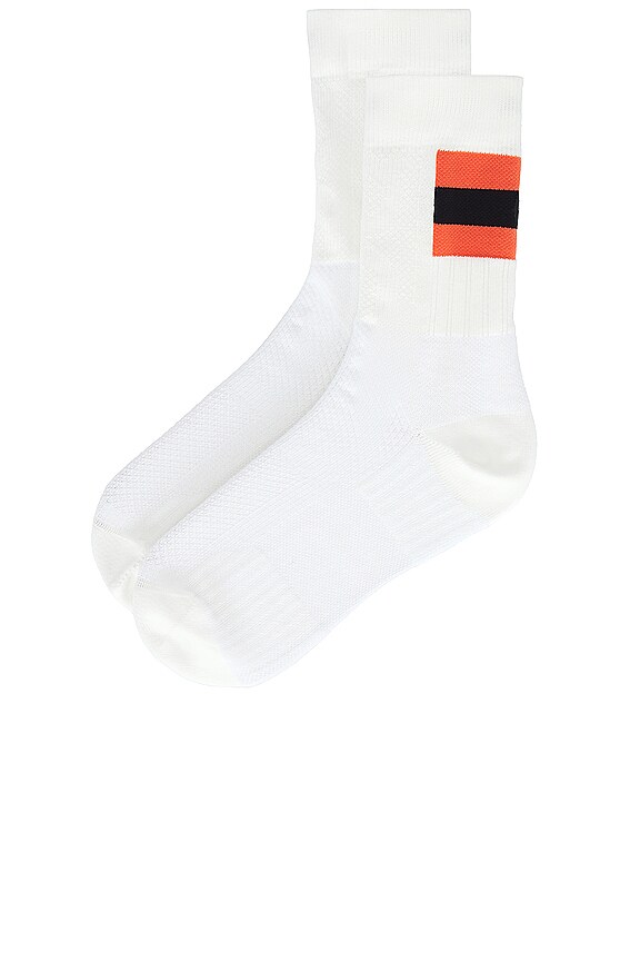 view 2 of 4 TENNIS 양말 in White & Flame