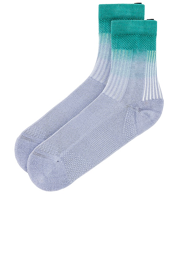 view 2 of 2 All Day Socks in Iceblue & Melone