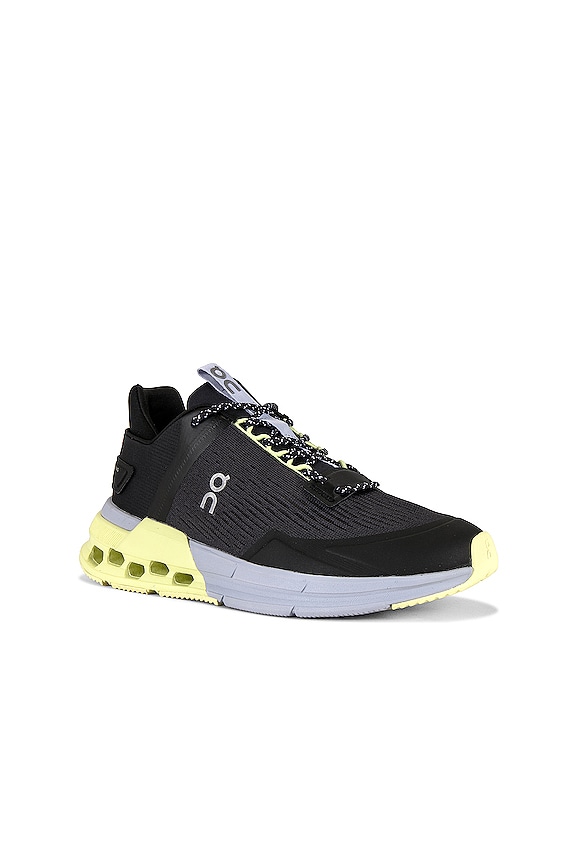 view 2 of 6 Cloudnova Flux Sneaker in Black & Hay