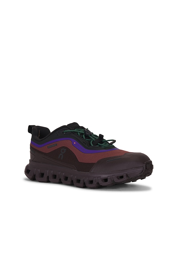 view 2 of 6 Cloud 6 Geo Waterproof Sneaker in Black & Tyrian