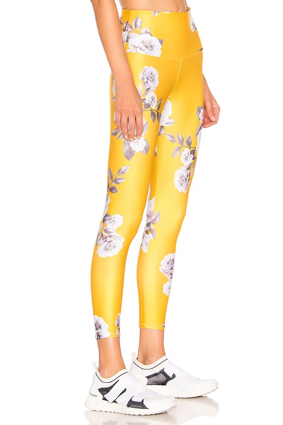 view 2 of 4 High Basic Midi Legging in Golden Floral