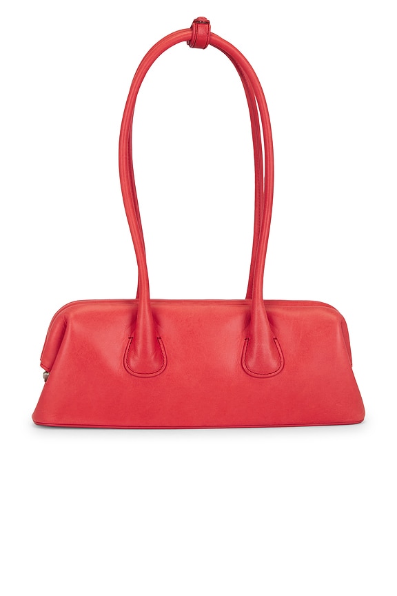 view 2 of 4 Boat Wide Mini Shoulder Bag in Aged Red