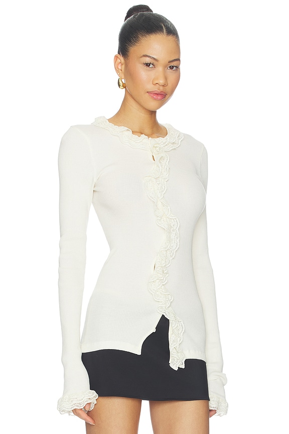 view 2 of 4 Cecilia Seamless Cardigan in Pristine
