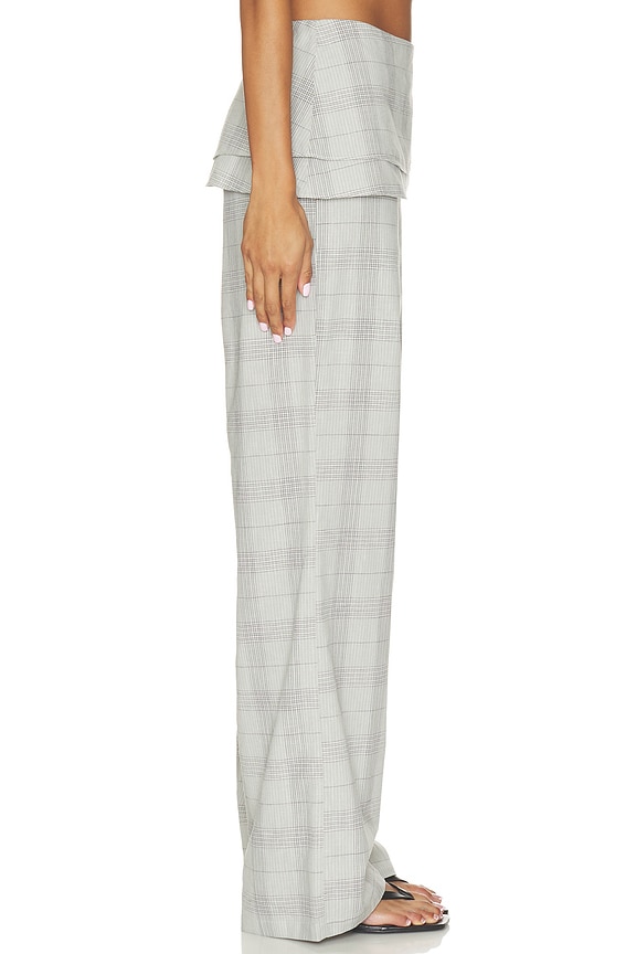 view 2 of 6 Rafaella Trousers in Checkered Grey