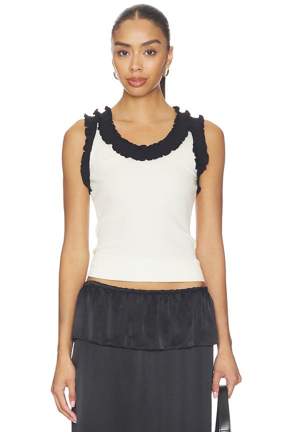 view 1 of 4 Rosalie Seamless Top in White