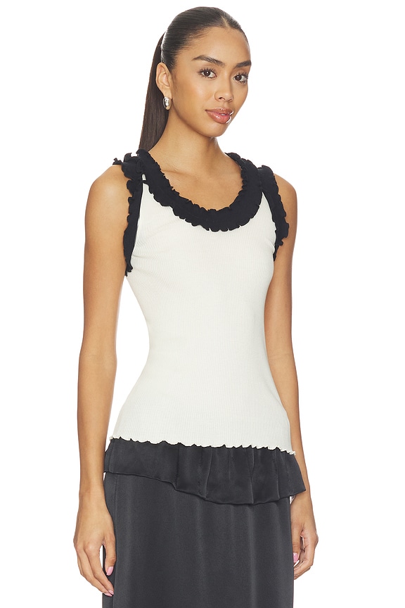 view 2 of 4 Rosalie Seamless Top in White
