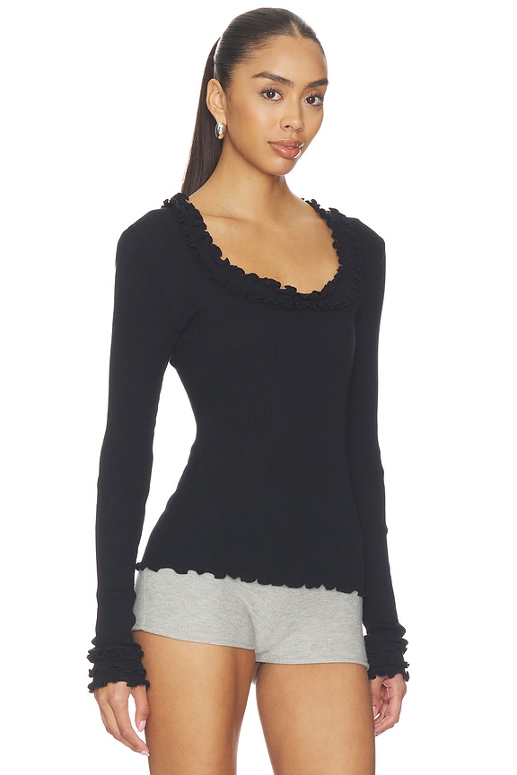 view 2 of 4 Rosie Seamless Top in Black