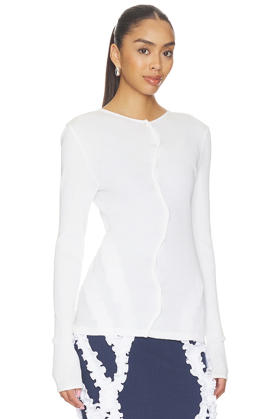 view 2 of 4 Claire Seamless Top in White