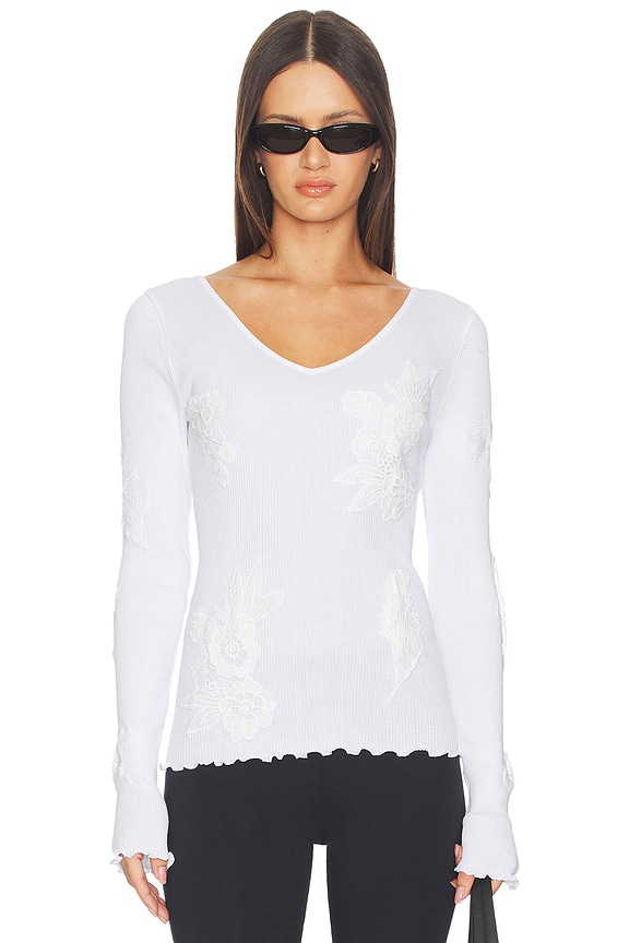 view 1 of 5 Elva Seamless Top in White