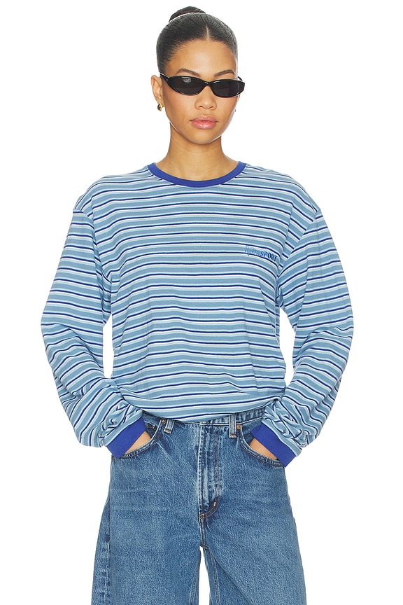 view 1 of 5 CAMISETA UNISEX NEO in Blue Stripes