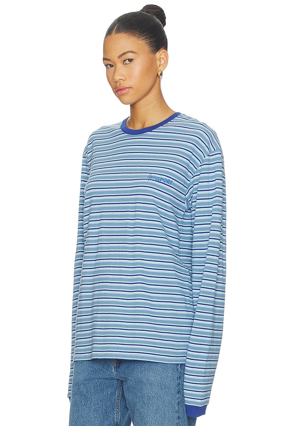 view 2 of 5 CAMISETA UNISEX NEO in Blue Stripes
