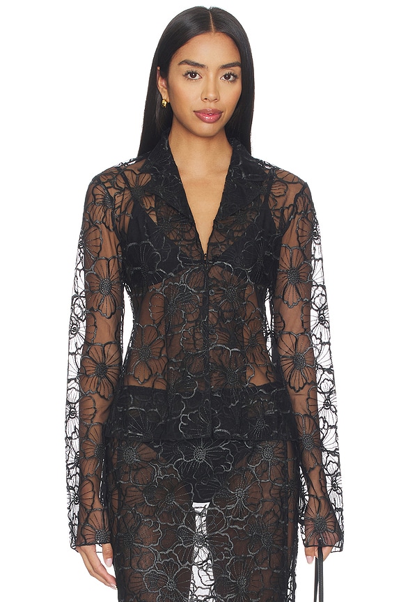 view 1 of 4 Flora Shirt in Black