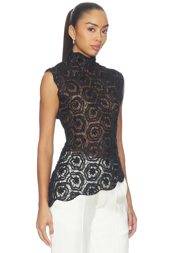 view 2 of 5 Donatella Top in Black