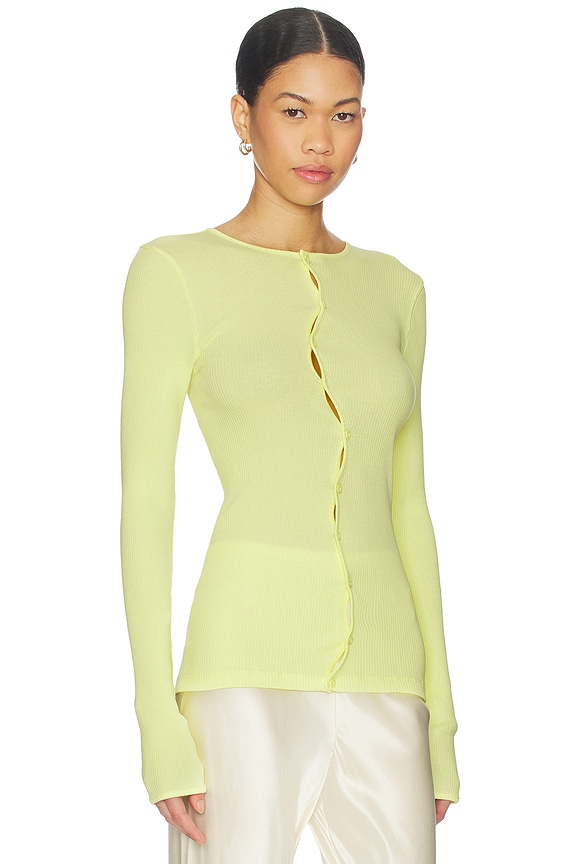 view 2 of 4 Claire Seamless Top in Elfin Yellow