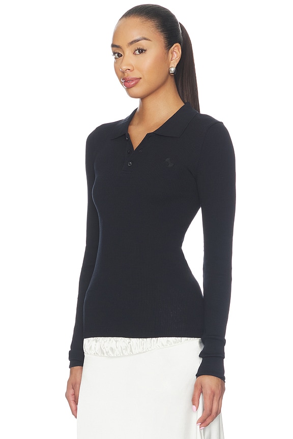 view 2 of 5 Aria Seamless Top in Black