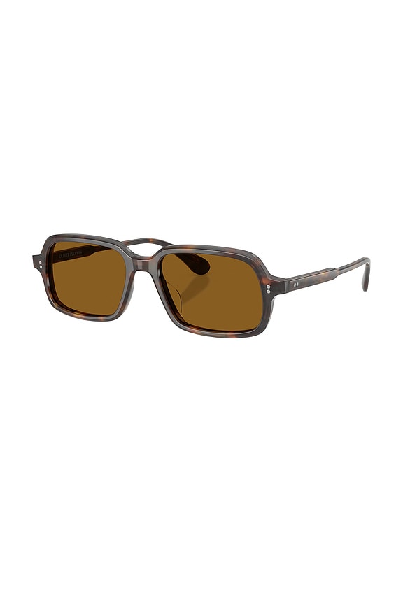 view 2 of 4 Rectangular Sunglasses in Brown