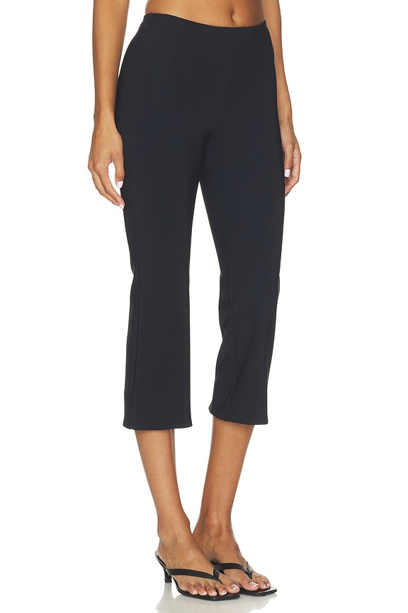 view 2 of 6 Basic Capri Knit Pant in Black