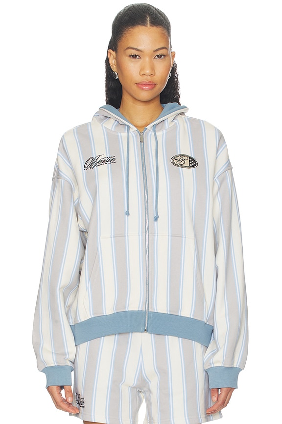 view 2 of 6 CAPUCHA CON CREMALLERA FEMME in Blue Stripe