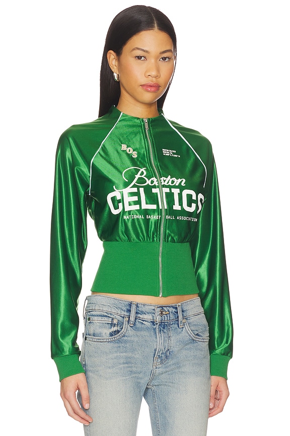 view 2 of 5 УКОРОЧЕННАЯ СПОРТИВНАЯ КУРТКА BOSTON CELTICS in Green