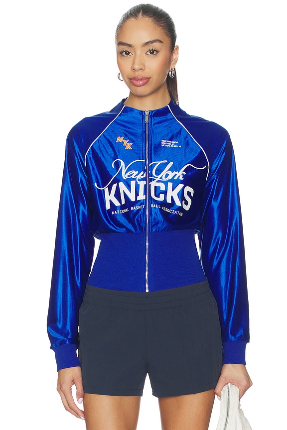 view 1 of 6 NY Knicks Cropped Track Jacket in NY Knicks