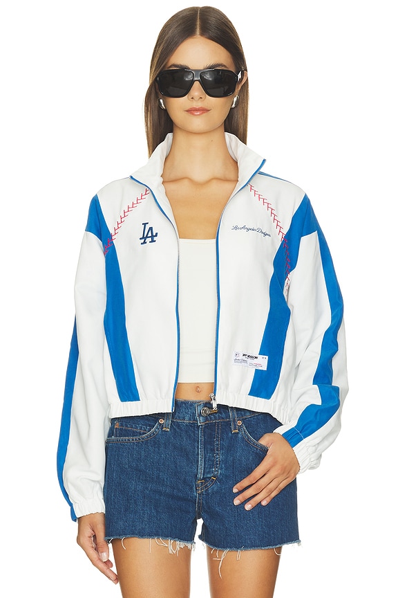 view 2 of 7 LA Dodgers Lightweight Track Jacket in LA Dodgers