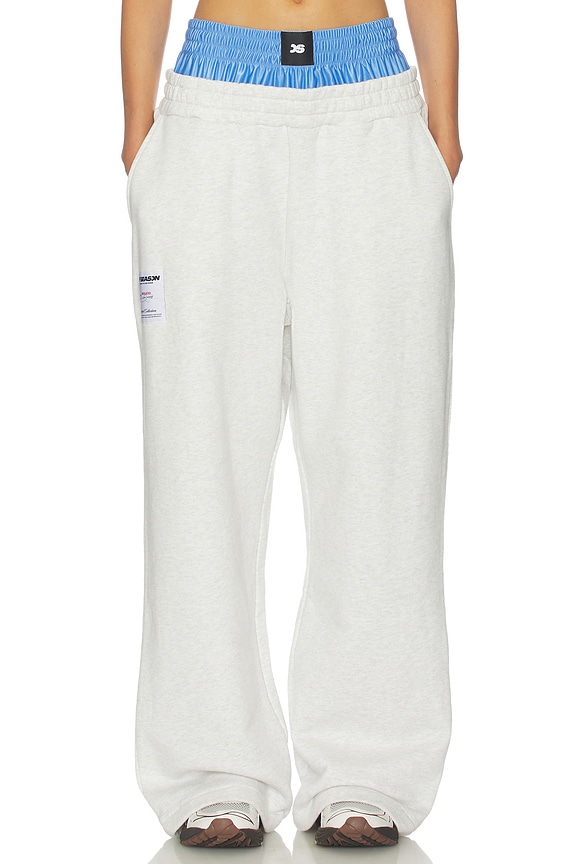 view 1 of 6 Layered Wide Pant in Grey